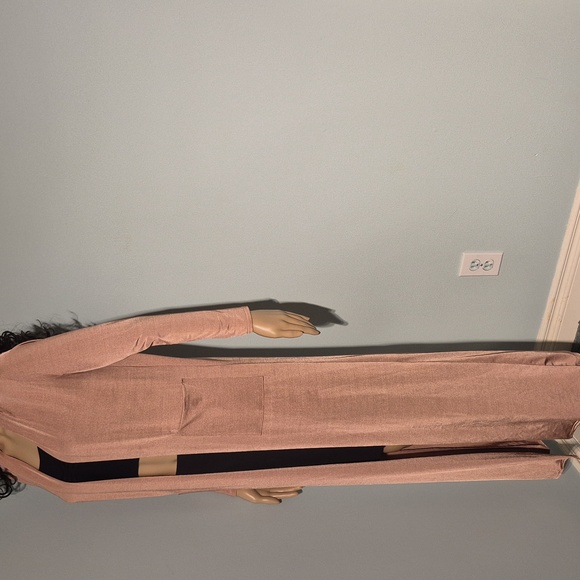 Brown Slinky Duster Kimono - Picture 2 of 16